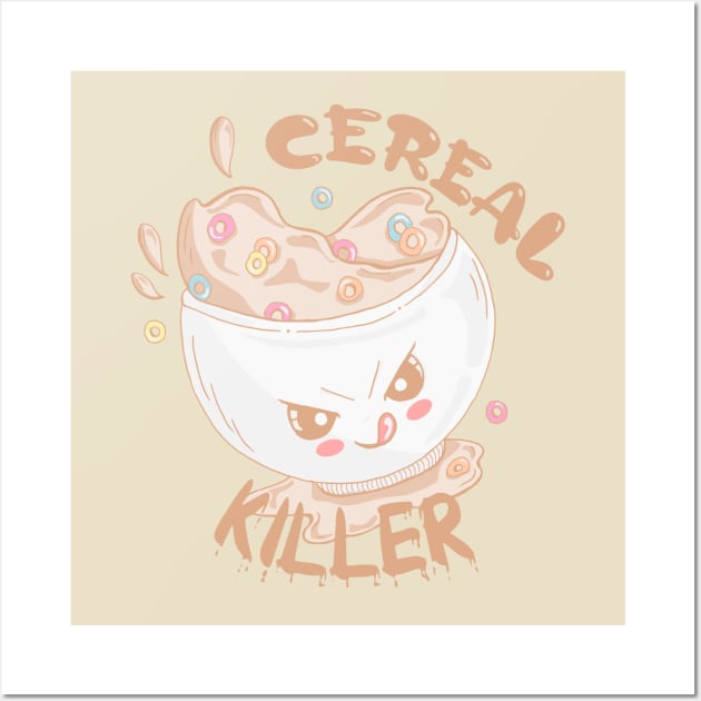 Cereal Killer Cute Wall Art by ThaisMelo